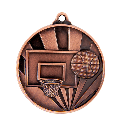 1076-7BR: Sunrise Medal-Basketball