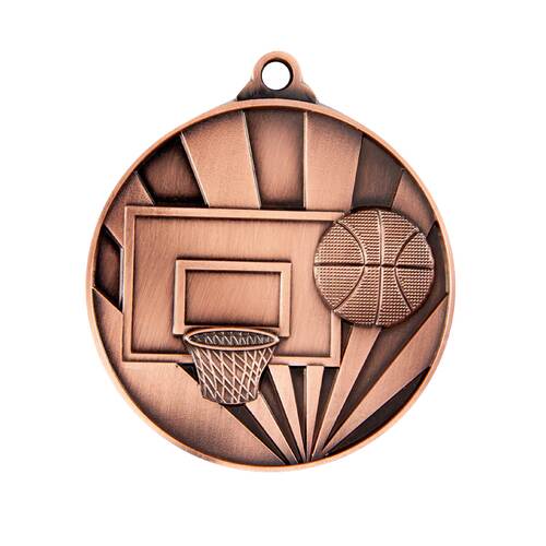 1077-7BR: Sunrise Medal-Basketball