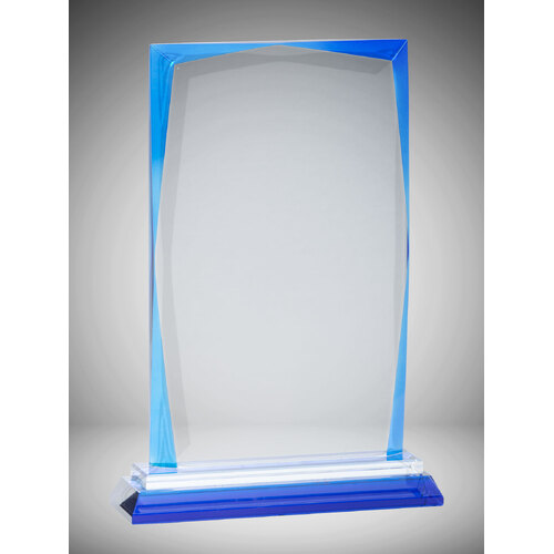 BEG01A: Blue Edged Glass Rectangle