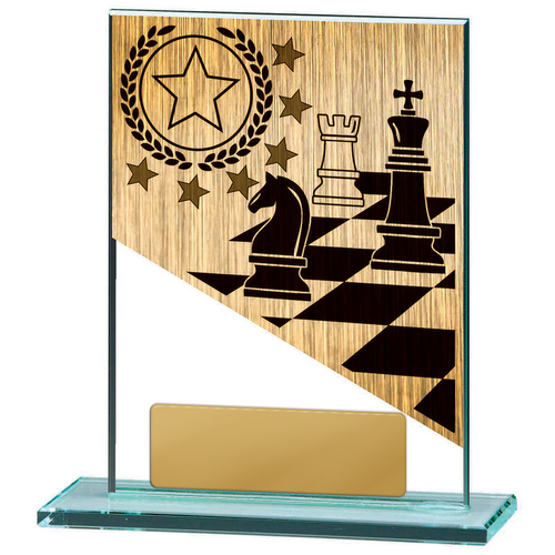W22-6721: Chess Theme on Glass