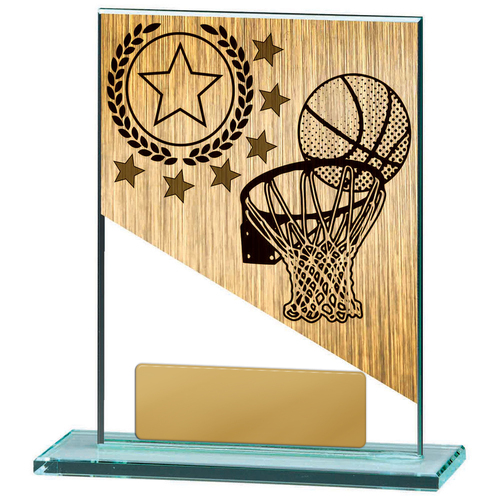 W22-8021: Basketball Theme on Glass